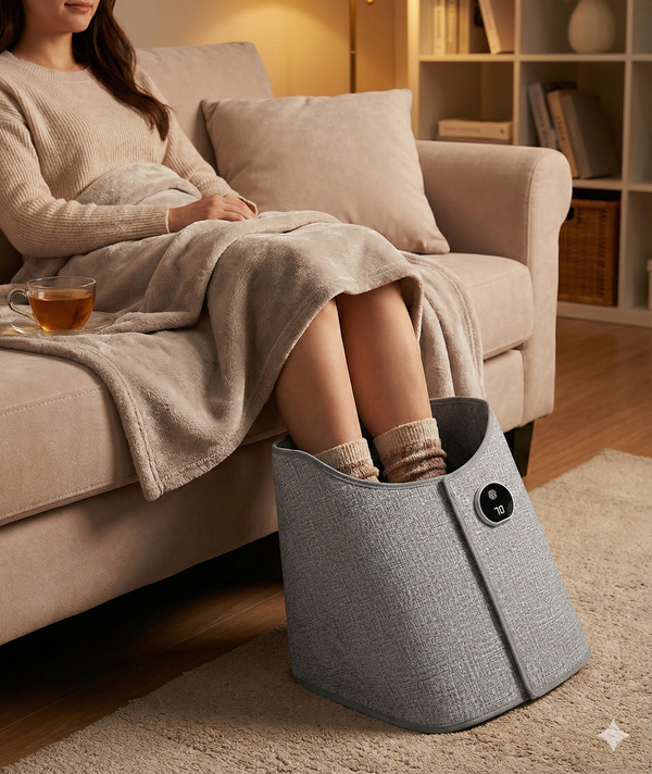 מחמם רגליים מתקפל ושקט מתחת לשולחן