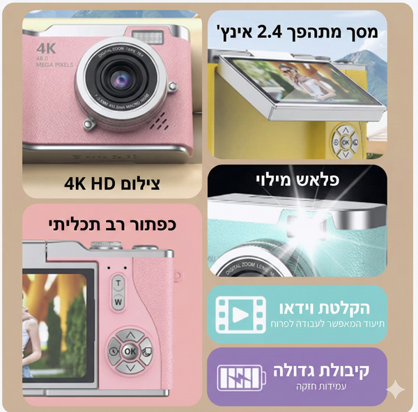 ClearShot Flip - הסלפי שתמיד יוצא בול